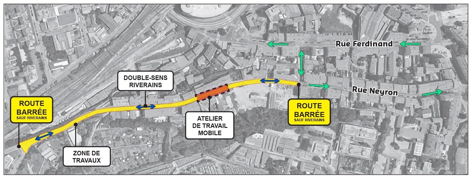 Carte_atelier_mobile - Travaux des rues Neyron, Ferdinand et Aubert